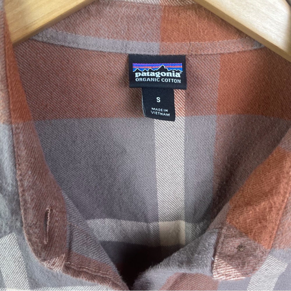 Patagonia Organic Cotton Plaid Flannel Button Up Women's Small - Picture 3 of 11